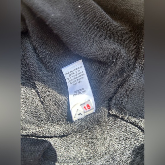 Athleta Black Recharge Sweatshirt Dress Size Small - Picture 6 of 8